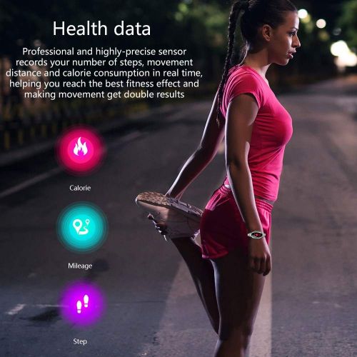  WSBAND Outdoor Sports Smart Bracelet Blood Pressure Heart Rate Sleep Monitoring Fitness Tracker 0.96 inch Color Screen Business Fashion Female Adult