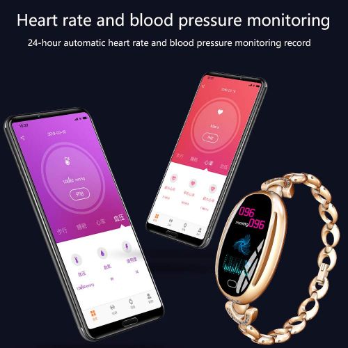  WSBAND Outdoor Sports Smart Bracelet Blood Pressure Heart Rate Sleep Monitoring Fitness Tracker 0.96 inch Color Screen Business Fashion Female Adult