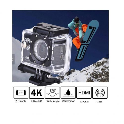  WSJ Underwater Sports Camera, WiFi Waterproof Camera, 173 Degree Wide Viewing Angle, 2 Inch LCD Screen, 2.4G Remote Control  20 Accessory Kits