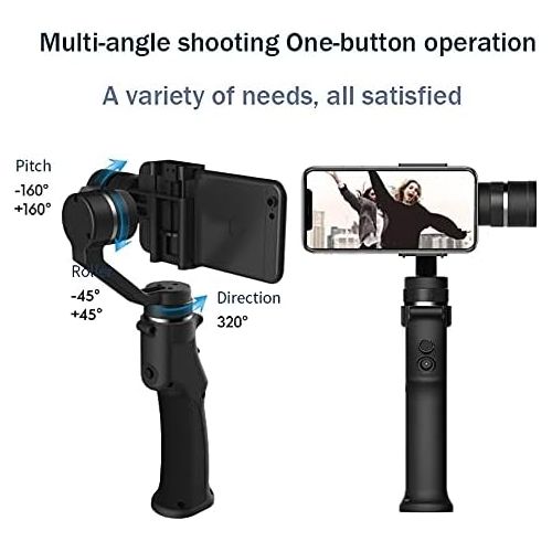  WSSBK 3 Axis Handheld Gimbal Stabilizer Gimbal Smartphone for 4k Video Record Action Camera Stabilizer