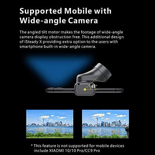  WSSBK Gimbal Stabilizer 3-Axis for Smartphone Lightweight Foldable Phone Gimbal (Color : Black)