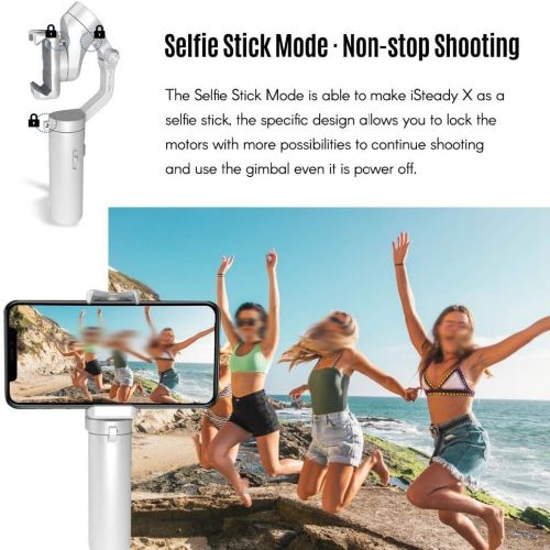  WSSBK Gimbal Stabilizer 3-Axis for Smartphone Lightweight Foldable Phone Gimbal (Color : Black)