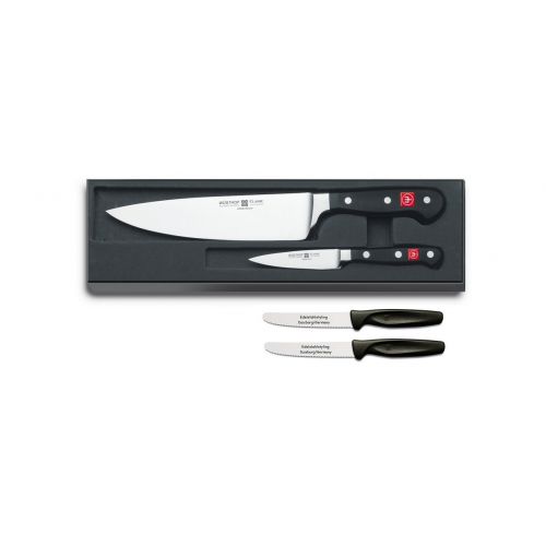  WSTHOF Classic Messersatz - 9755 + Edelstahlstyling Universalmesser im Set