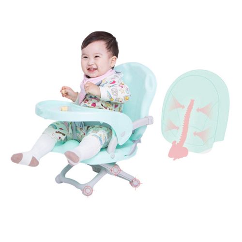  WSXX Portable Childrens Dining Chair Baby Eating Chair, Multi-Function Folding, Baby Table Seat