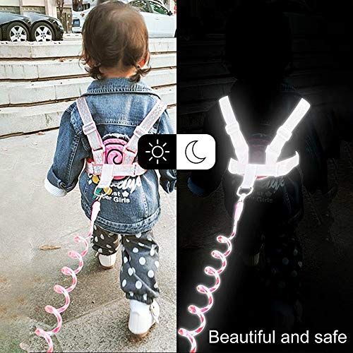  [아마존베스트]WSZCML Toddler Harness Walking Leash- Child Anti Lost Wrist Link - Child Safety Harness - Upgrade with Reflective...