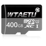 WTAETU 400GB Micro SD SDXC High Speed Class 10 Transfer Speeds Action Cameras, Phones, Tablets PCs