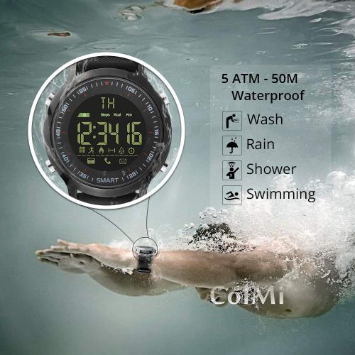  WTGJZN Smart Watch Waterproof IP68 5ATM Passometer Message Reminder Ultra-Long Standby Xwatch Outdoor Swimming Sport Smartwatch