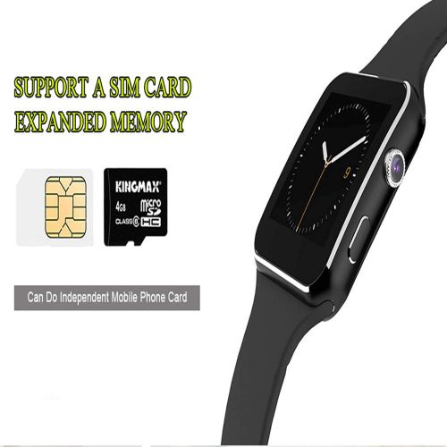  WTGJZN Bluetooth Smart Watch X6 Sport Passometer Smartwatch with Camera Support SIM Card...