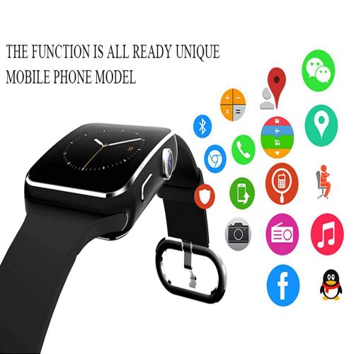  WTGJZN Bluetooth Smart Watch X6 Sport Passometer Smartwatch with Camera Support SIM Card...