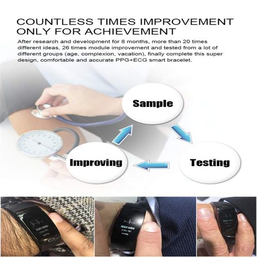  WTGJZN P3 High Blood Pressure Heart Rate Monitor Smart Band PPG+ECG Smart Fitness Bracelet Pedometer Watch Intelligent GPS Trajectory