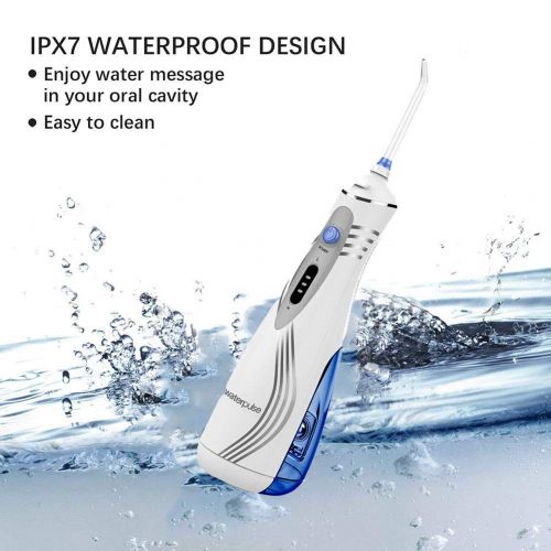  WTTHCC Water Flosser Oral Irrigator Portable USB Rechargable 3-Mode Water Flossing Power Floss...