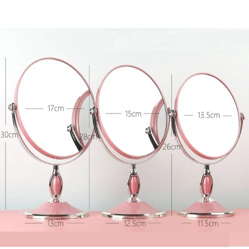  WUDHAO Vanity Mirror,Makeup Mirror Freestanding Cosmetic Mirror 3x Zoom, 11.8/ 11.4/ 10.6 inch Make Up Mirror Pedestal Table Mirror for Bathroom Bedroom, Shaving Mirror Cosmetic Vanity Mi