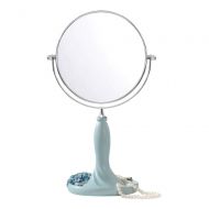 WUDHAO Vanity Mirror,Makeup Mirror Vanity Mirror Dressing Table Makeup Mirror with 1x/3x,5-6- 360° Swivel Magnifying Mirror Bathroom Mirror with Crystal-Like Style with Lights Wall