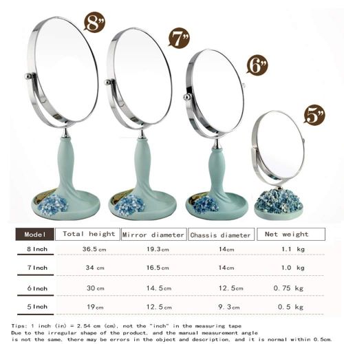  WUDHAO Vanity Mirror,Makeup Mirror Vanity Mirror Dressing Table Makeup Mirror with 1x/3x,5-6- 360° Swivel Magnifying Mirror Bathroom Mirror with Crystal-Like Style with Lights Wall