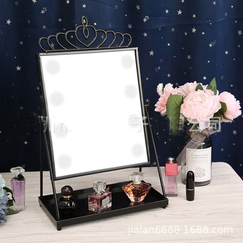  WUDHAO Mirrors with lights Wall Mounted Hollywood vanity mirror with light metal frame professional makeup mirror and lighting dressing table set with smart touch adjustable 3w LED light