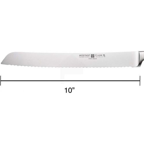  Wuesthof Brotmesser 26 cm, Classic (4151-7), mit Wellenschliff, sehr scharfe Klinge, geschmiedet, rostfreier Edelstahl