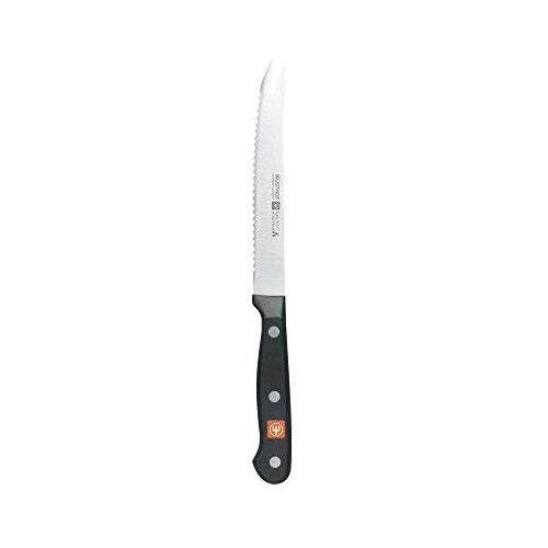  WUESTHOF Gourmet Tomatenmesser, Edelstahl, schwarz, 22.9 x 5.1 x 2.5 cm