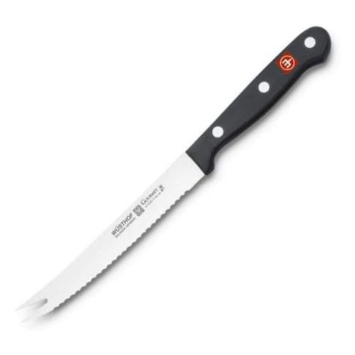  WUESTHOF Gourmet Tomatenmesser, Edelstahl, schwarz, 22.9 x 5.1 x 2.5 cm