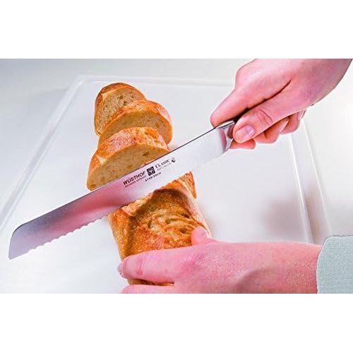  WUESTHOF Wuesthof Brotmesser 20 cm, Classic (4149-7), mit Wellenschliff, sehr scharfe Klinge, geschmiedet, rostfreier Edelstahl