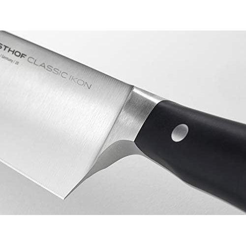  [아마존베스트]Wuesthof Classic Ikon Santoku Knife, Forged Stainless Steel, Long, Serrated Blade, Asian Kitchen Knife, Extremely Sharp