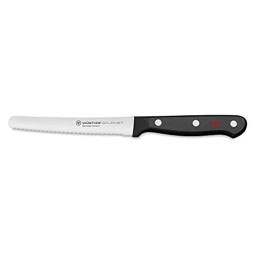  [아마존베스트]Wuesthof Gourmet (1025048012) 12 cm Blade Stainless Steel Rustproof Dishwasher, Sharp Knife, Cold Cutting Knife