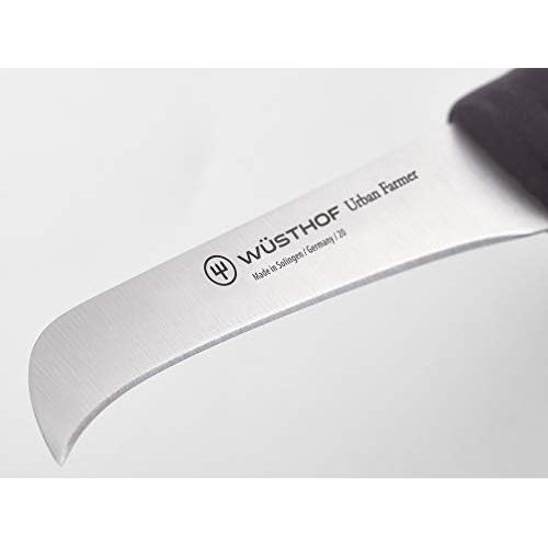  [아마존베스트]WUESTHOF Urban Farmer Harvest Knife (1025247808), 8 cm Curved Blade, Beech Handle, Stainless Steel, Very Sharp Knife for City Gardeners