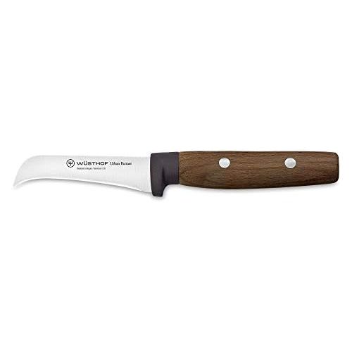  [아마존베스트]WUESTHOF Urban Farmer Harvest Knife (1025247808), 8 cm Curved Blade, Beech Handle, Stainless Steel, Very Sharp Knife for City Gardeners