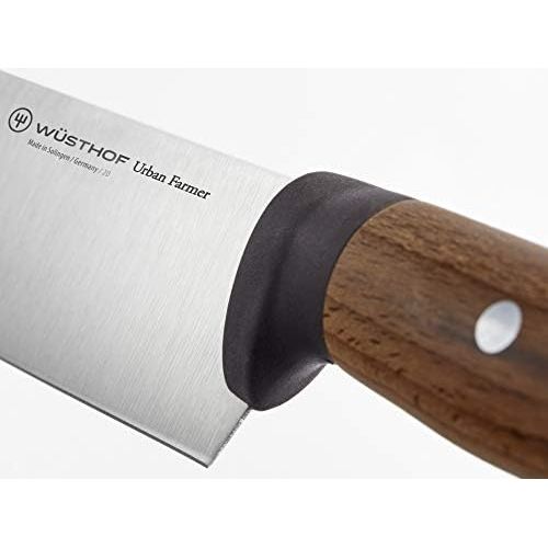 [아마존베스트]WUESTHOF Urban Farmer Harvest Knife (1025247808), 8 cm Curved Blade, Beech Handle, Stainless Steel, Very Sharp Knife for City Gardeners