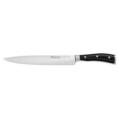  [아마존베스트]Wuesthof Classic Ikon (1040330723) Ham Knife, 23 cm Blade Length, Forged, Stainless Steel, Meat Knife Extremely Sharp