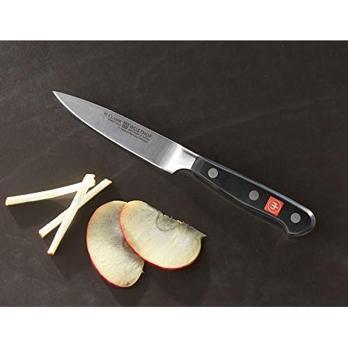  Wuesthof Classic 4066 7/10 Vegetable Knife, 10 cm Blade Length, Forged Stainless Steel, Sharp Kitchen Knife
