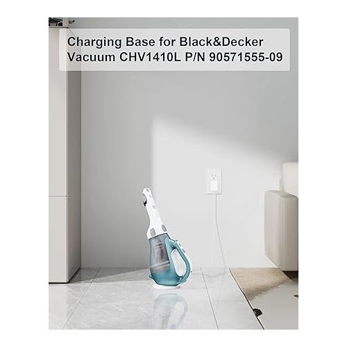  Charger Base Replacement for Black and Decker CHV1410L Dustbuster Handheld Vacuum 23V Charging Base Replacement for Black and Decker Charger P/N 90571555-09