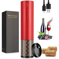 [아마존베스트]WUTASU Electric Corkscrew 6 Seconds Automatic Bottle Opener Wine Opener with Foil Cutter and Rechargeable USB to Type-C Charging Cable for Wine Lovers Family Celebration