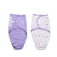 WUYEA 2pcs Newborn Baby Wrap Swaddle Blanket Baby Sleeping Bag Anti-Kick Cotton Towel Wrapped Blanket Silkworm Cocoon Style