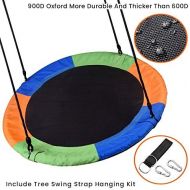 [아마존베스트]WONDERVIEW Tree Swing, Outdoor Swing with Hanging Strap Kit, 40 Inch Diameter 600lb Weight Capacity, Great for Playground Swing, Backyard and Playroom (MX)