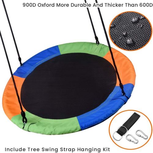  [아마존베스트]WONDERVIEW Tree Swing, Outdoor Swing with Hanging Strap Kit, 40 Inch Diameter 600lb Weight Capacity, Great for Playground Swing, Backyard and Playroom (MX)