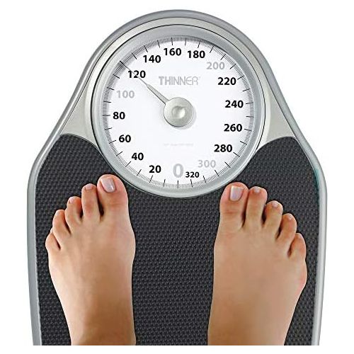  ConairPRO Dog Thinner Extra-Large Dial Analog Precision Bathroom Scale, Analog Bath Scale - Measures Weight Up to 330 lbs.