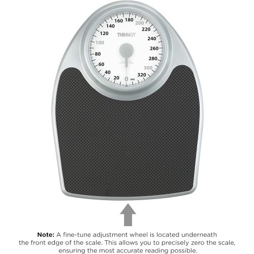  ConairPRO Dog Thinner Extra-Large Dial Analog Precision Bathroom Scale, Analog Bath Scale - Measures Weight Up to 330 lbs.