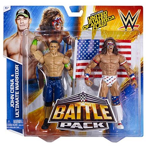 더블유더블유이 WWE Battle Pack Series #31 - John Cena vs. Ultimate Warrior Action Figure (2-Pack)