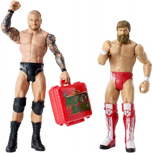 더블유더블유이 WWE Battle Pack: Daniel Bryan vs. Randy Orton Action Figure with MITB Briefcase Figure (2-Pack)