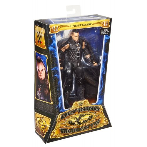 더블유더블유이 Undertaker: WWE Defining Moments Action Figure Series + 1 FREE Official WWE Trading Card Bundle