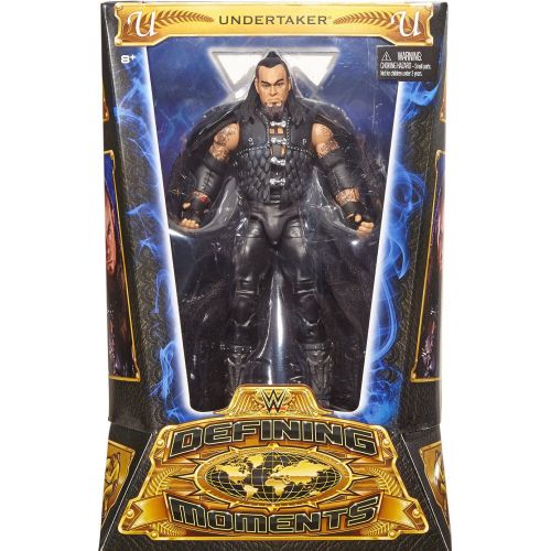 더블유더블유이 Undertaker: WWE Defining Moments Action Figure Series + 1 FREE Official WWE Trading Card Bundle