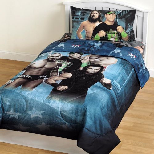 더블유더블유이 WWE Microfiber Comforter Children Bedding Superstars Twin Size Comforter for Boys