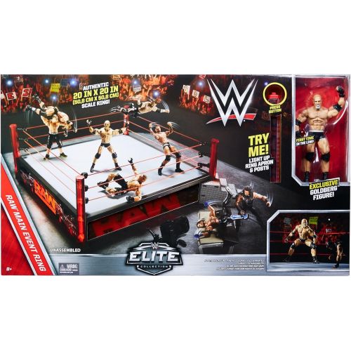 더블유더블유이 WWE Elite Collection Raw Main Event Ring Playset