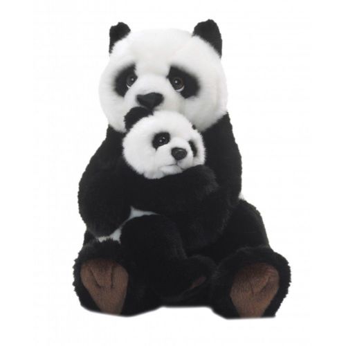  WWF 16813 Panda with Baby 11in soft Stuffed Toy Plush Collection