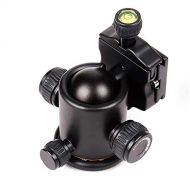 WWGG 360 Degree Panoramic Camera Tripod Ball Head with Quick Release Plate and 2 Levels Maximum Load 10KG