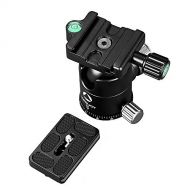 WWGG Camera Tripod Ball Head 360 Degree Panoramic Shooting fine-Tuning Fluid Rotation with Quick Release Plate