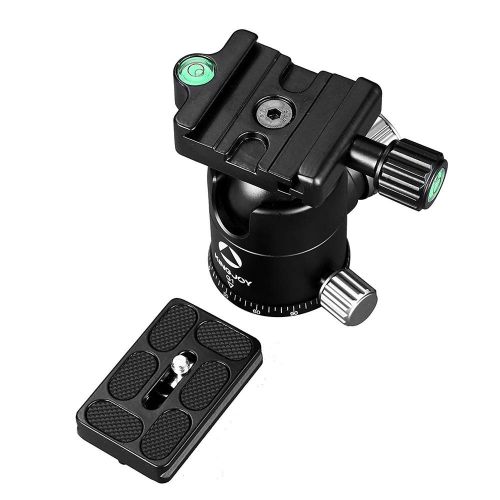  WWGG Camera Tripod Ball Head 360 Degree Panoramic Shooting fine-Tuning Fluid Rotation with Quick Release Plate