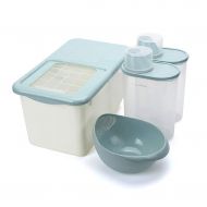 WWJHH-Food storage box Kitchen storage box food storage container - 4 sets Plastic seal with lid storage bucket - noodles/flour/whole grains storage