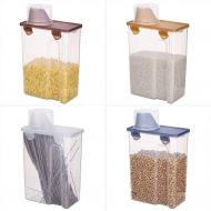 WWJHH-Food storage box Kitchen Storage Box Food Storage Container - 4-Piece Set - Noodle Grain Storage Sealed Cans - With Measuring Cup