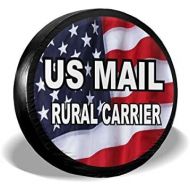 WWT Us Mail Rural Carrier Spare Tire Cover Waterproof Dust-Proof for Jeep,Trailer,RV,SUV,Truck and Other Vehicles